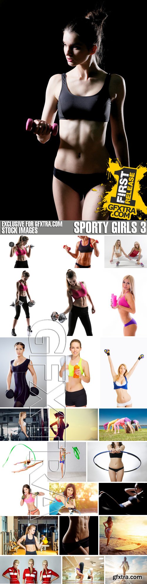 Stock Photos - Sporty girls 3, 25xJPG