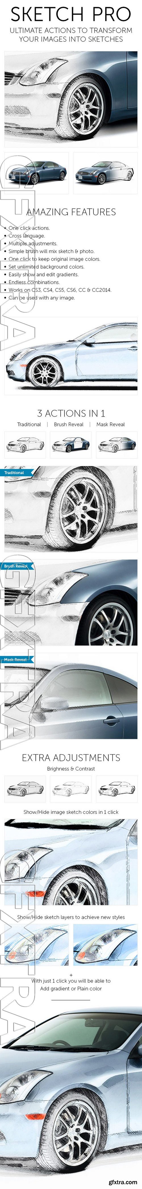 GraphicRiver - Sketch Pro Photoshop Action 11481728