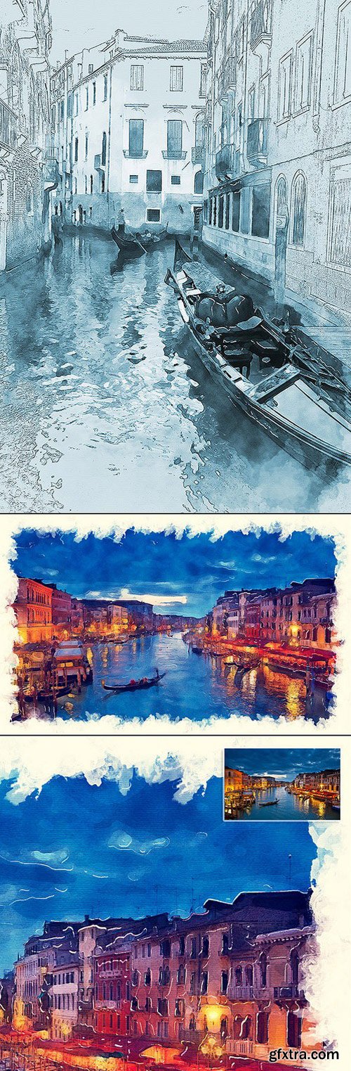 GraphicRiver - Watercolor And Sketch Painting 11487458