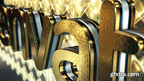 VideoHive Gold & Black Crystallized Glass Logo Reveal 11316786