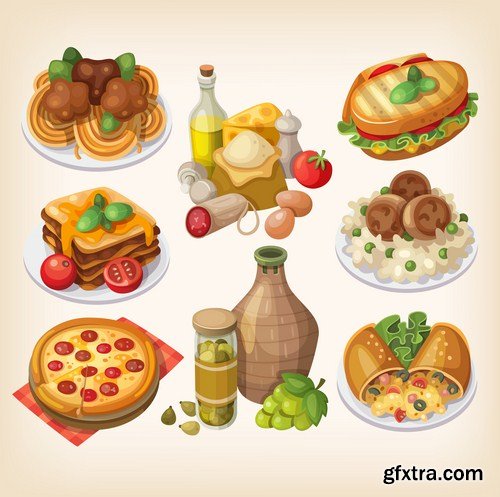 Food & Drink Design Elements #2 - 25 Vector