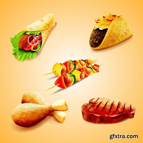 Food & Drink Design Elements #2 - 25 Vector