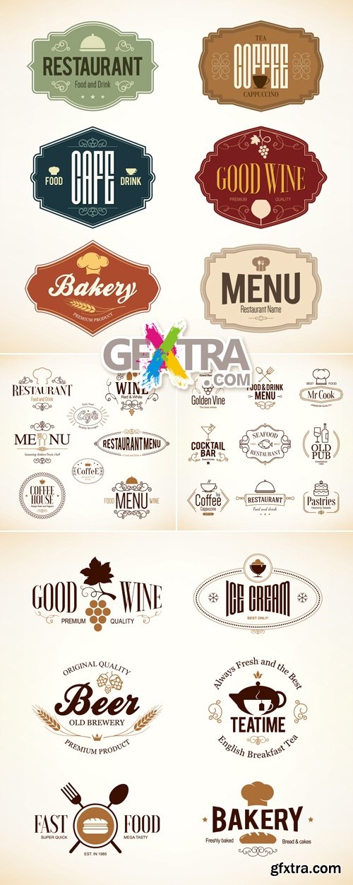 Menu Design Elements Vector 2