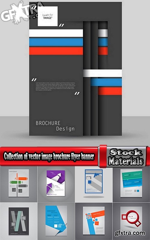 Collection of vector image brochure flyer banner #8-25 Eps