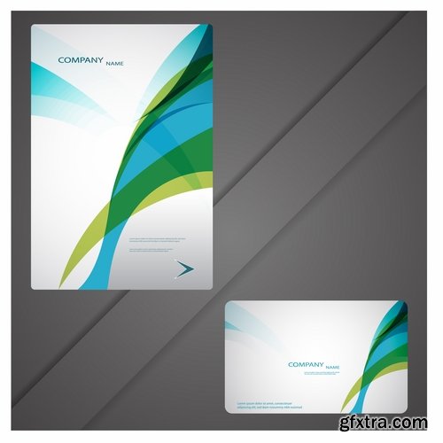 Collection of vector image brochure flyer banner #8-25 Eps