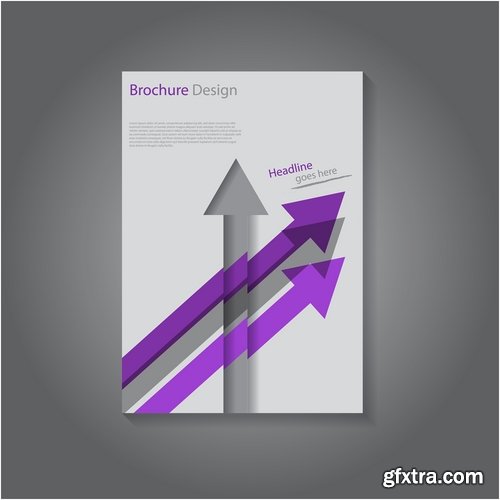 Collection of vector image brochure flyer banner #8-25 Eps