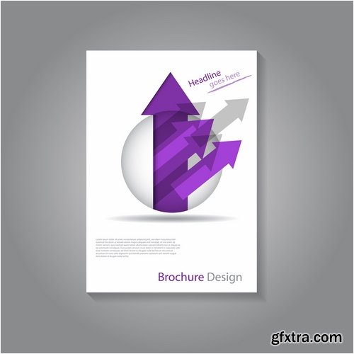 Collection of vector image brochure flyer banner #8-25 Eps