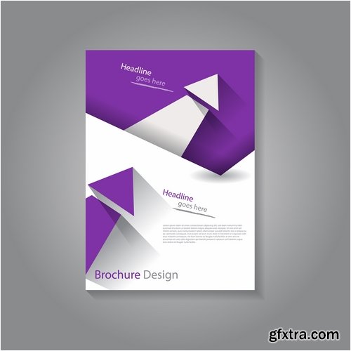 Collection of vector image brochure flyer banner #8-25 Eps