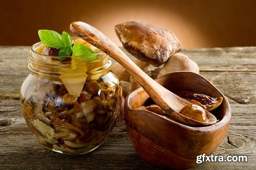 Collection of delicious marinated mushrooms Canned 25 HQ Jpeg