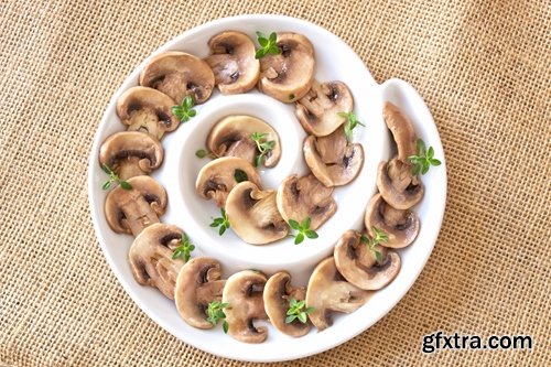 Collection of delicious marinated mushrooms Canned 25 HQ Jpeg