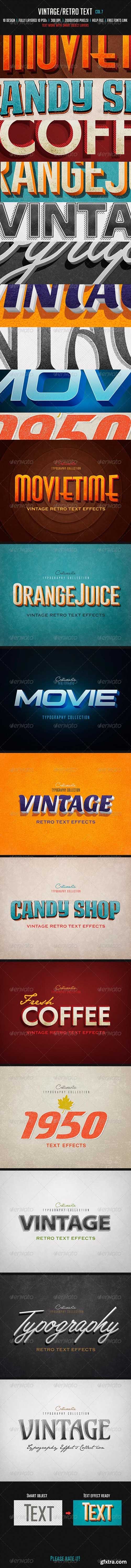 GraphicRiver Vintage Retro Text Col 7 8304965