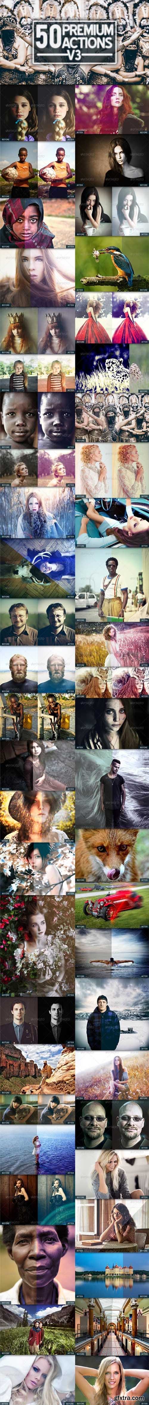 GraphicRiver - 50 Premium Actions V3 8422392