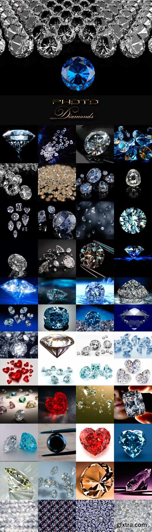 Diamonds raster graphics