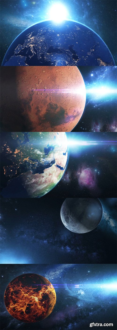 Videohive Solar Planets Space Pack 11409779