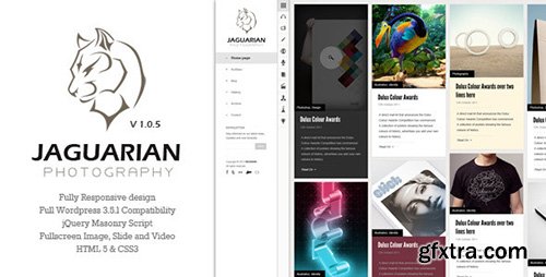 ThemeForest - Jaguarian v1.0.6 - Responsive Portfolio WordPress Theme - 3998244