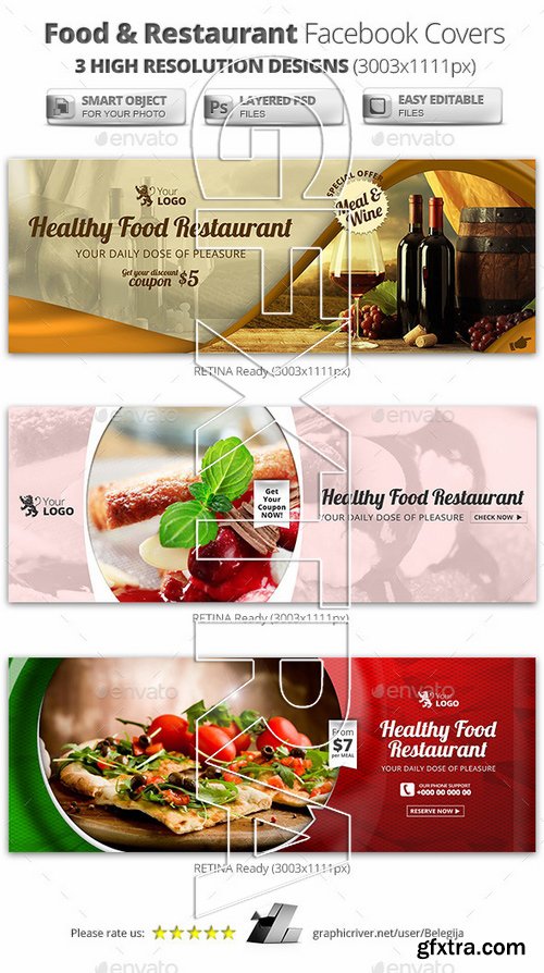Food & Restaurant Campaign Facebook Covers 11526198