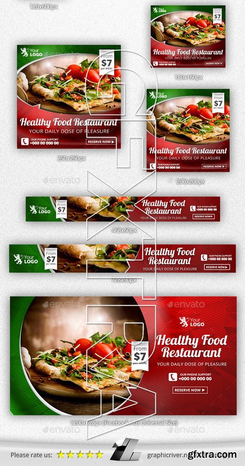 Food & Restaurant Web & Facebook Banners 11526063