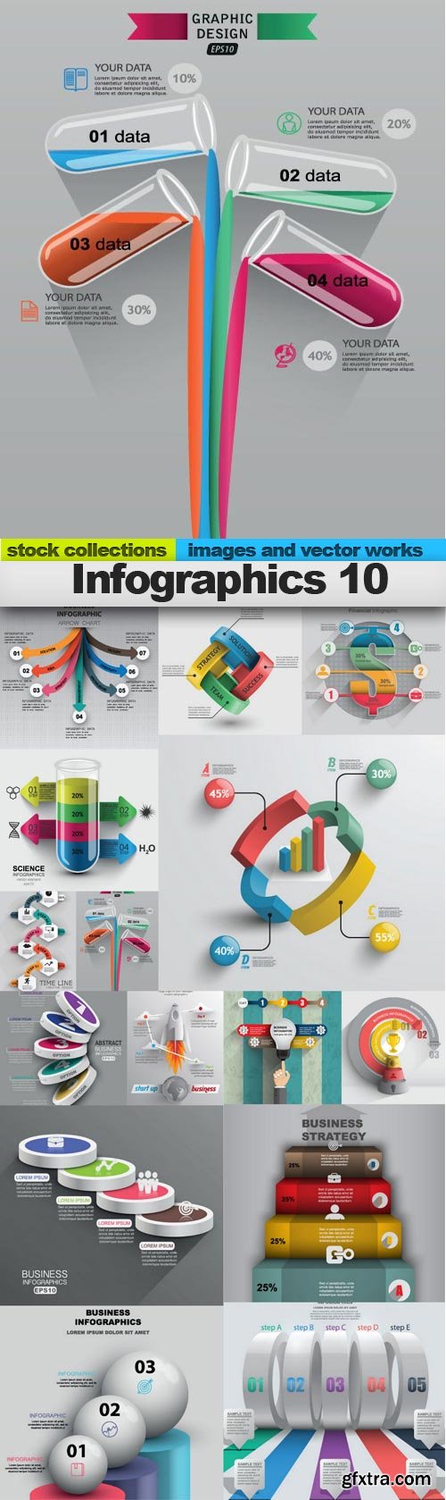 Infographics 10, 15 x EPS