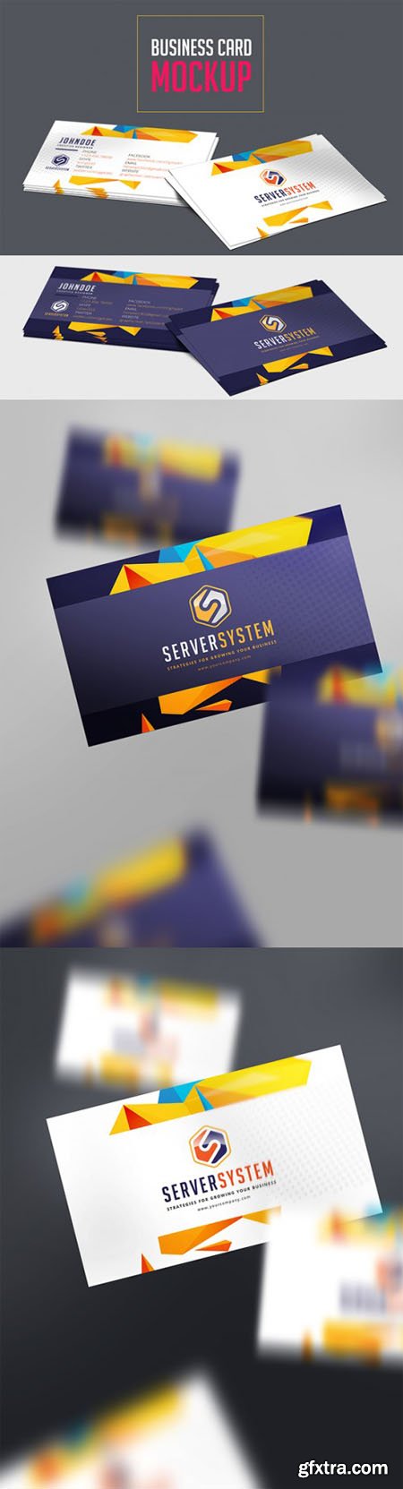 Creative Business Card Mockup PSD