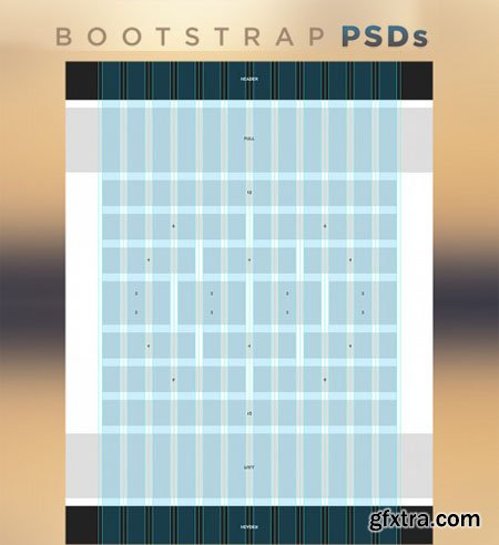 Responsive Bootstrap Grid PSD