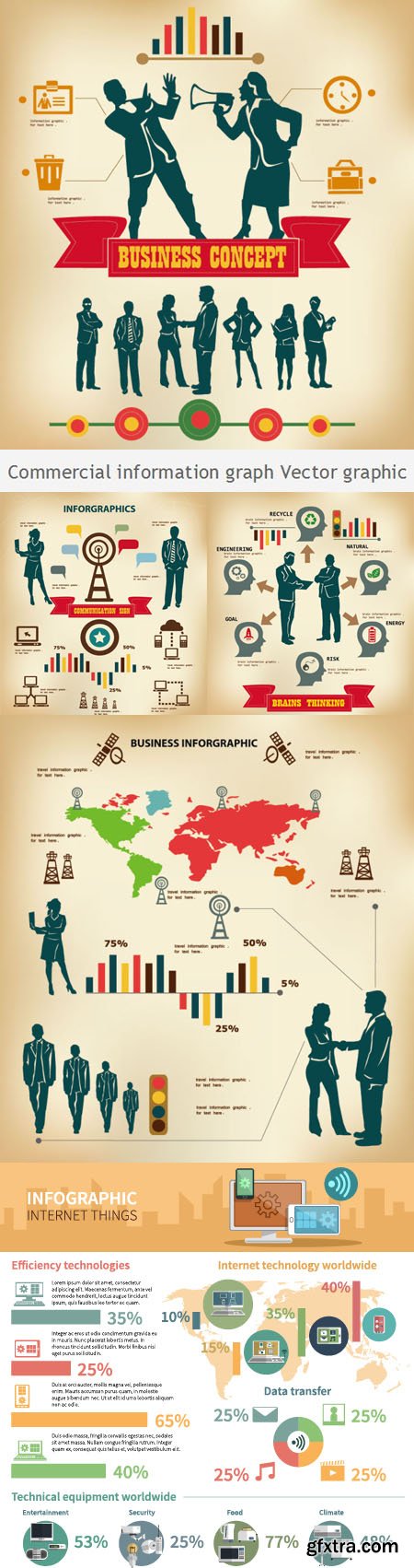 Commercial Information Graph Vector Graphic Design