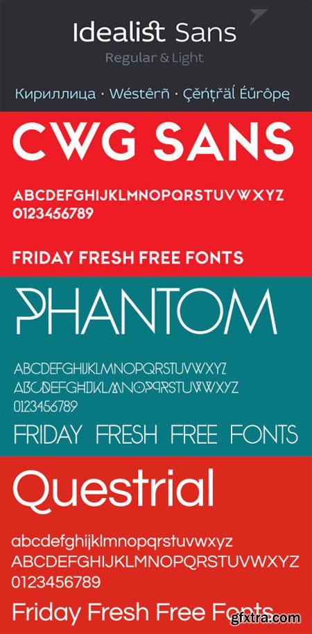 Commonly Modern & Idealist Fonts (15 Fonts)