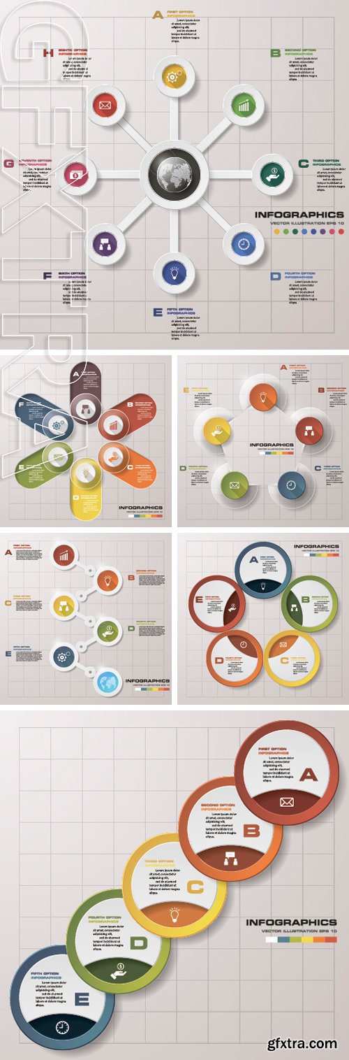 Stock Vectors - Infographics template with number options for your presentation ,business, education, website, brochure and flyer