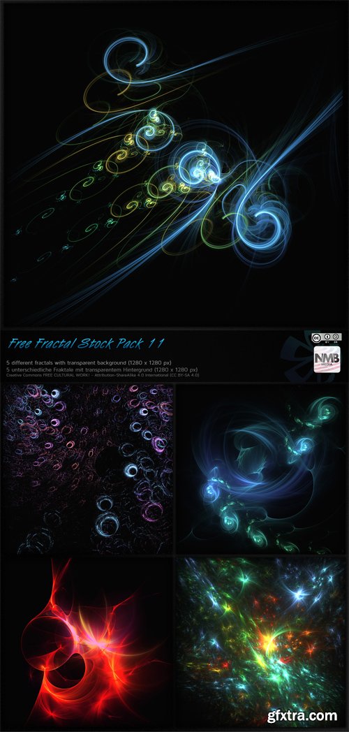 Fractal Backgrounds - Transparent PNG Overlay, part 9