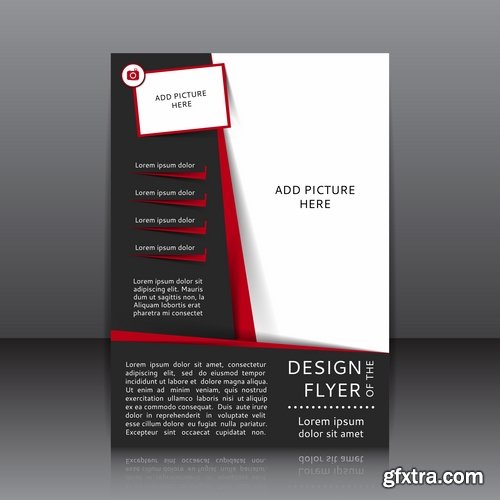 Collection of vector image brochure flyer banner #9-25 Eps