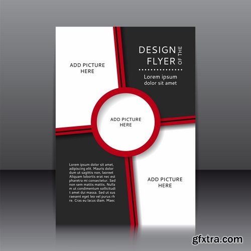 Collection of vector image brochure flyer banner #9-25 Eps