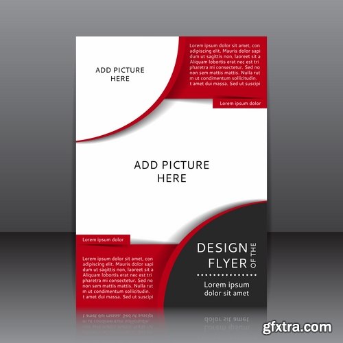 Collection of vector image brochure flyer banner #9-25 Eps