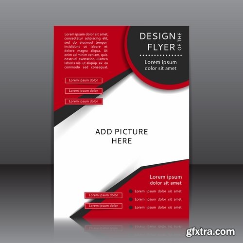 Collection of vector image brochure flyer banner #9-25 Eps