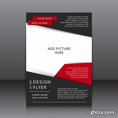 Collection of vector image brochure flyer banner #9-25 Eps