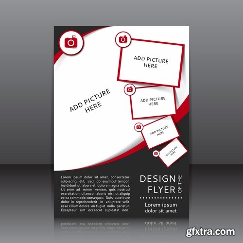 Collection of vector image brochure flyer banner #9-25 Eps