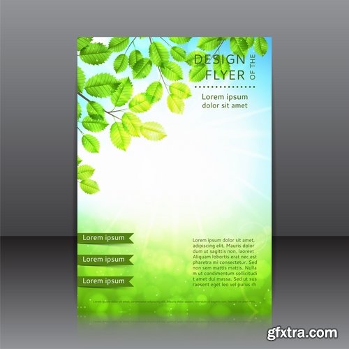 Collection of vector image brochure flyer banner #9-25 Eps