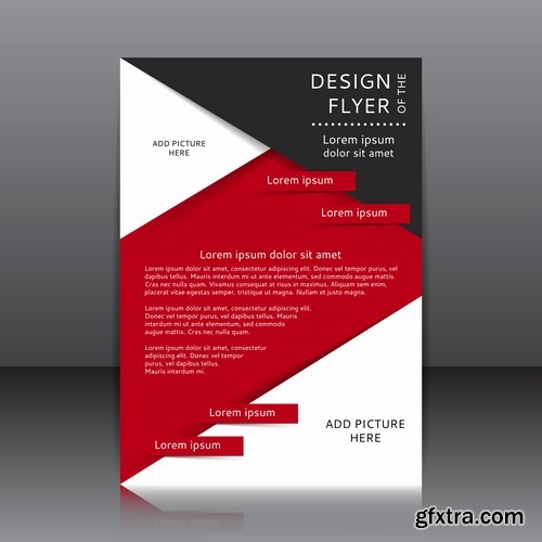 Collection of vector image brochure flyer banner #9-25 Eps