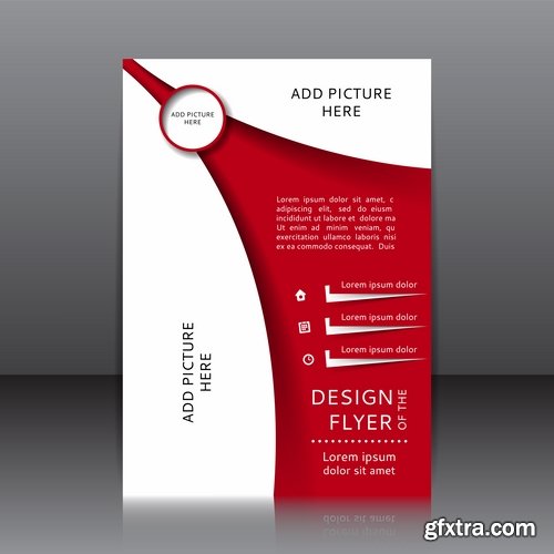 Collection of vector image brochure flyer banner #9-25 Eps