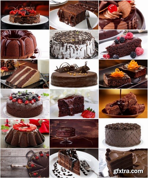 Collection of delicious chocolate cake pie pastry 25 HQ Jpeg