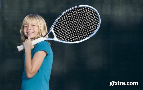 Collection of beautiful girl with a tennis racket tennis court 25 HQ Jpeg