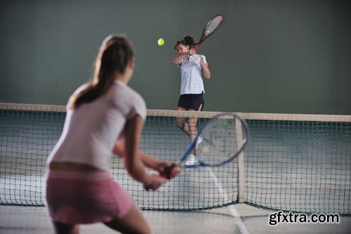 Collection of beautiful girl with a tennis racket tennis court 25 HQ Jpeg