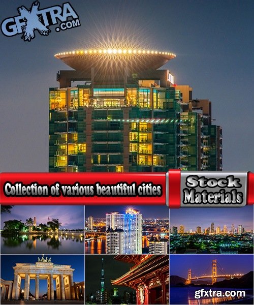 Collection of various beautiful cities in the world night city landscape mill skyscraper #2-25 HQ Jpeg