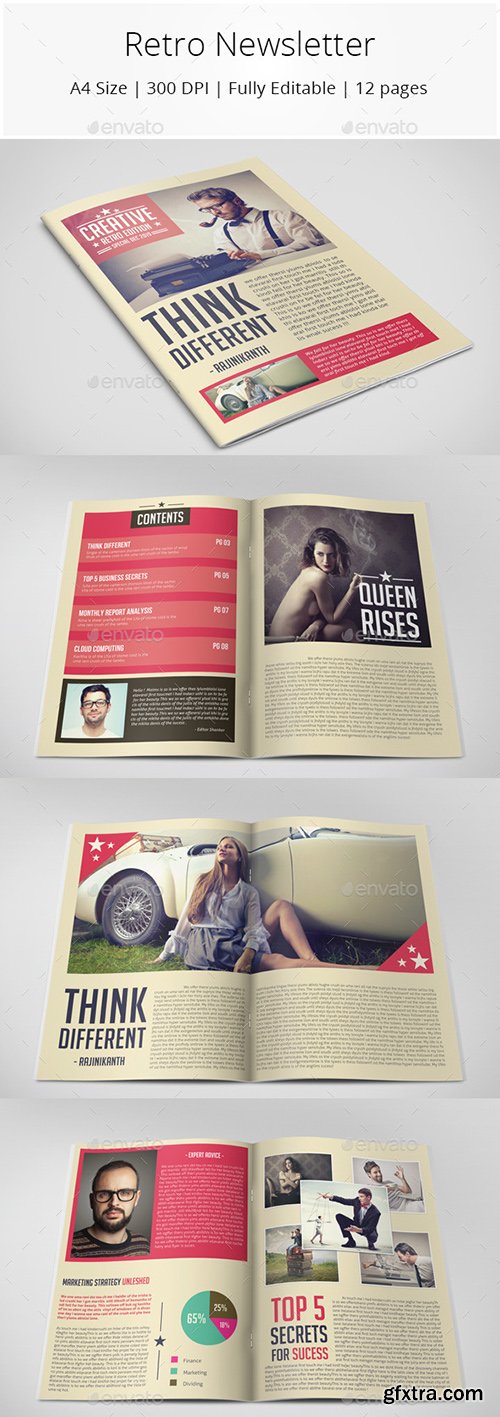 GraphicRiver Retro Style Newsletter 9951388