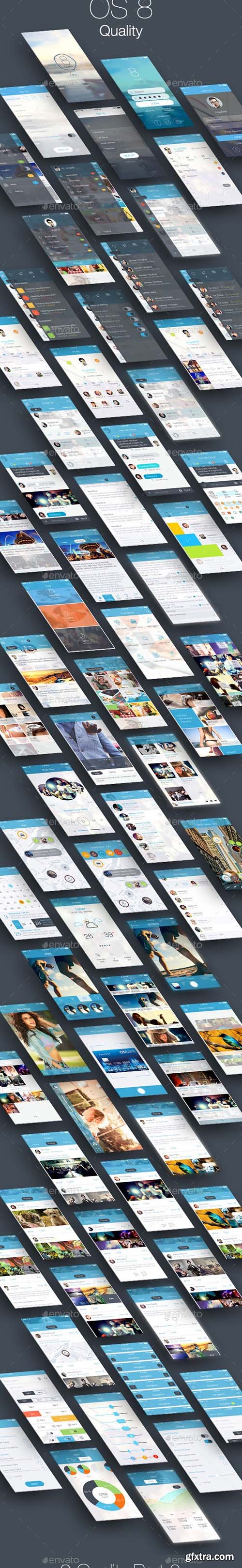 GraphicRiver 8 General Bundle - Mobile UI Kit 11103933