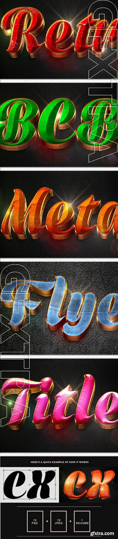 12 3d Text Effect v8 - GraphicRiver 11506467