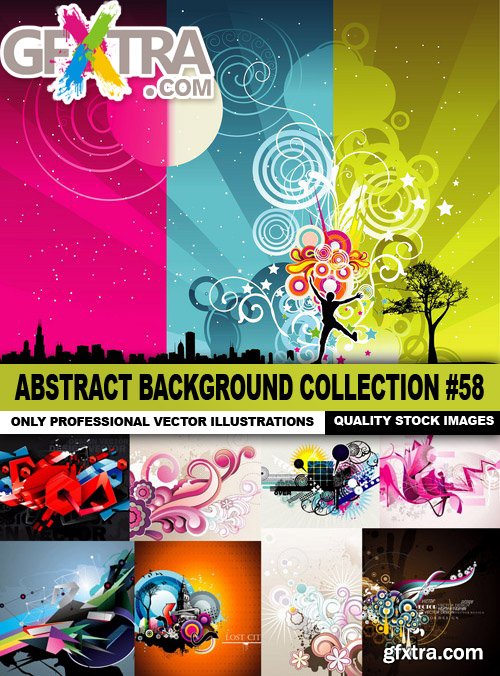 Abstract Background Collection #58 - 25 Vector