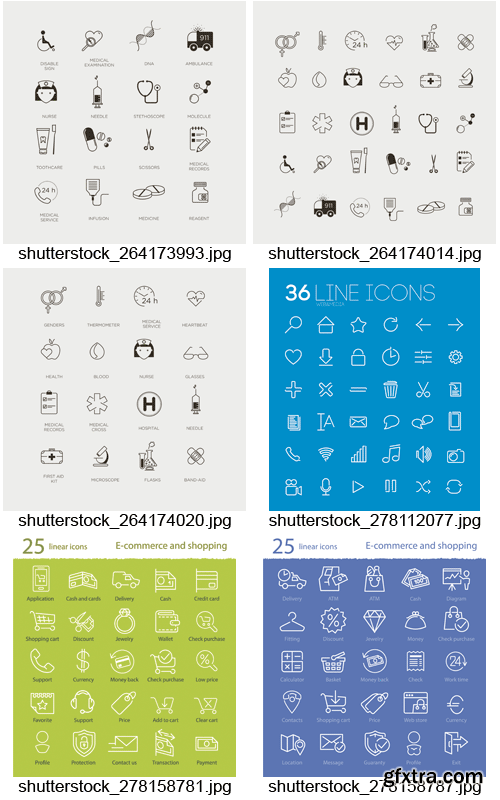 Amazing SS - Thin Line Icons 2, 25xEPS