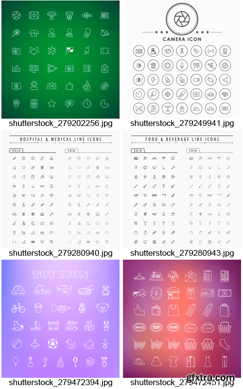 Amazing SS - Thin Line Icons 2, 25xEPS