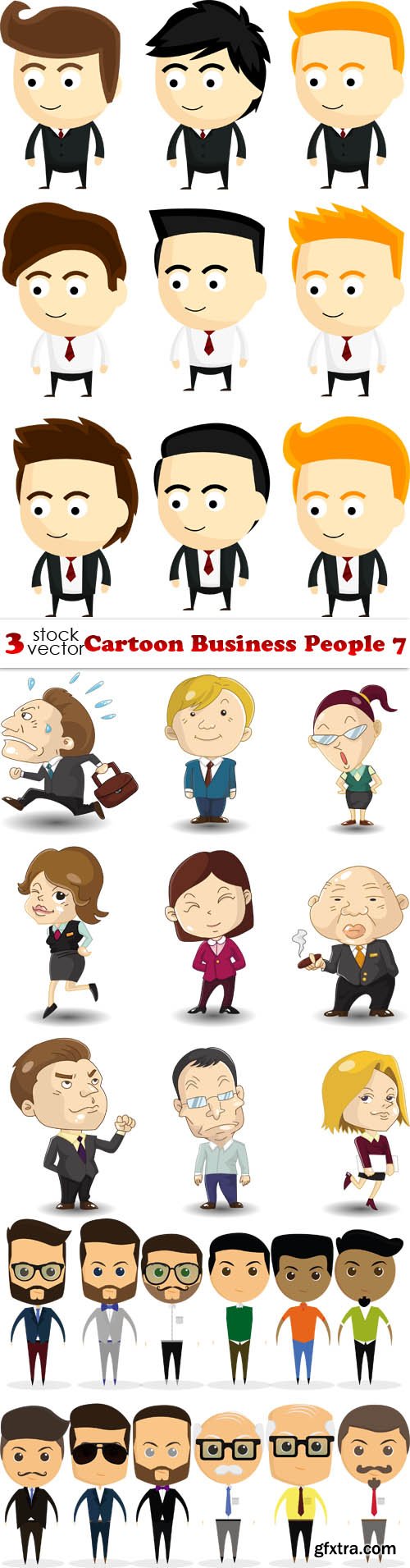 Vectors - Cartoon Business People 7