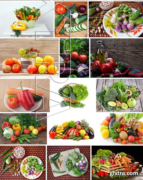 Stock Photos - Fresh vegetables 3, 25xJPG