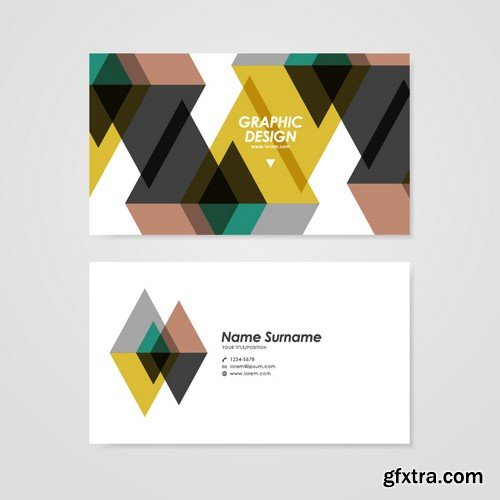 Stock Vectors - Business Card Template 9, 25xEPS